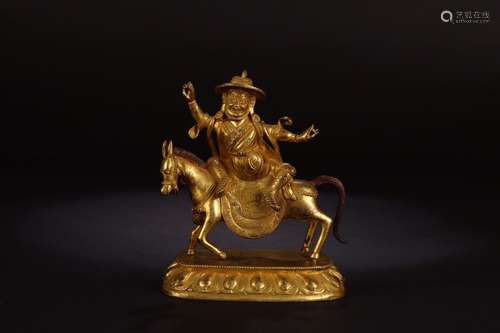 A Chinese Gilt Bronze Buddha Statue