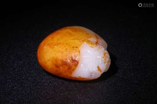 A Chinese Hetian Jade Pendant Of Turtle Carving