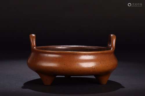 A Chinese Bronze Tripod Censer