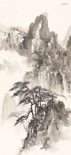 李墨 山水轴