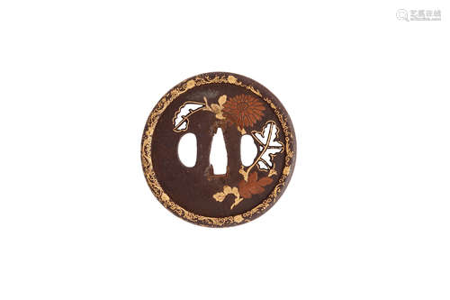 A Goami tsuba Edo period (1615-1868), 17th/18th century