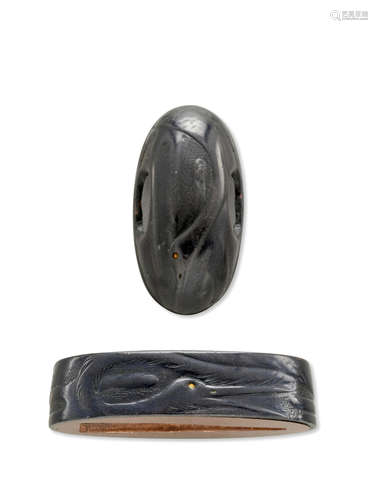 A pair of Higo fuchi-gashira Edo period (1615-1868), 18th/19th century