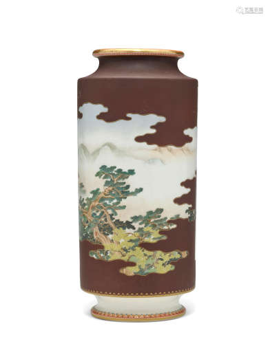 Sozan for the Kinkozan workshop (circa 1900) A fine Satsuma vase Meiji era (1868-1912), circa 1900