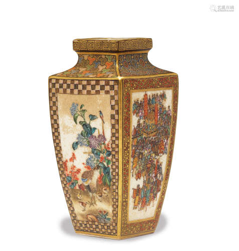 Sozan for the Kinkozan workshop (circa 1900) A miniature Satsuma vase Meiji era (1868-1912), circa 1900