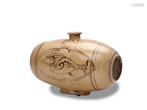 A Buncheong stoneware bottle Joseon dynasty (1392-1897), 16th century