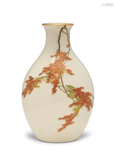 Yabu Meizan (1853-1934) A fine miniature Satsuma vase Meiji era (1868-1912), circa 1900