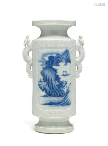 A Hirado porcelain vase Meiji era (1868-1912), late 19th century