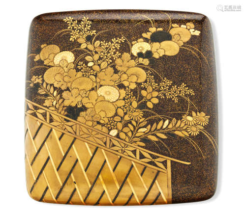 A Lacquer suzuribako (writing box) Muromachi (1333-1573) or Momoyama period (1573-1615) 16th/early 17th century