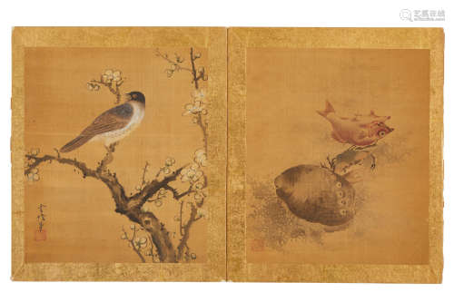 Kano Tsunenobu (1636-1713) Birds, flowers, fish, and insects Edo period (1615-1868), 17th/18th century