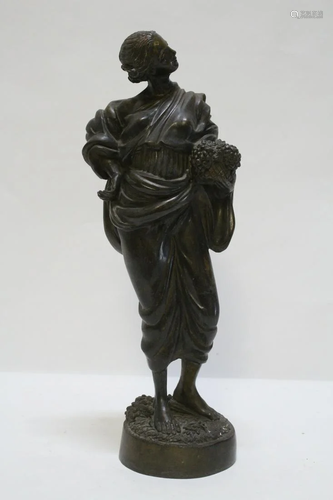 Antique European bronze sculpture