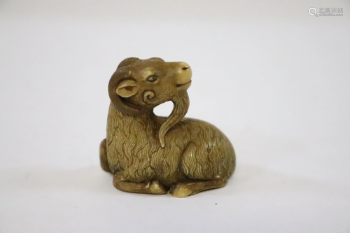 A beautiful Japanese bone carved netsuke