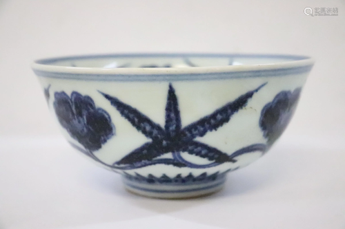 Chinese blue and white porcelain bowl