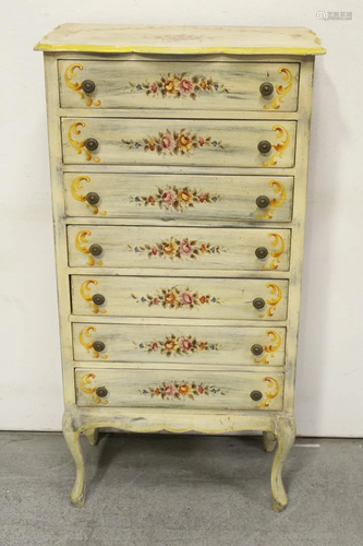 A painted lingerie chest