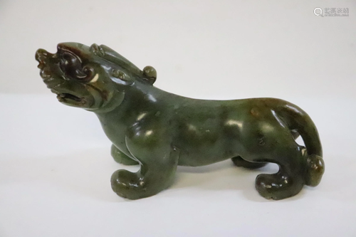 Chinese jade carved qilin