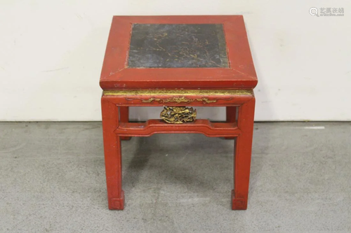 Chinese vintage painted and gilt wood table