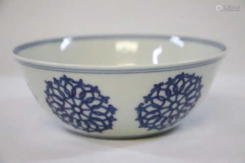 Chinese blue and white bowl