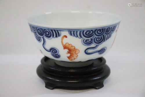 Chinese wucai porcelain bowl