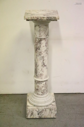A fine French marble pedestal