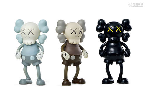 KAWS  1999年作 companion×Bounty Hunter 3 set 彩绘搪胶