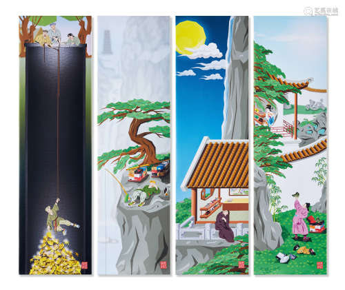 Digiway  2019年作 中国艺术 布面版画