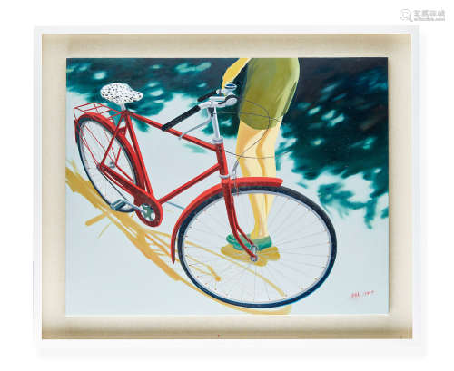 石兵科  2015年作 17岁的单车 布面 油画