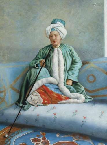 A PAINTING DEPICTING AN OTTOMAN FIGURE, A COPY FRO…