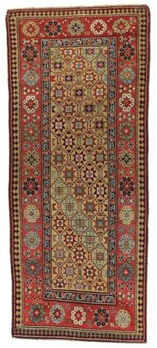 A CAUCASIAN KAZAK RUG, 19TH CENTURY