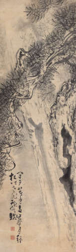 黄慎（1687～约1770） 虬松图 立轴 水墨纸本