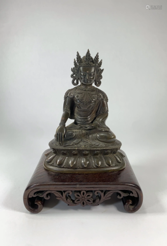 An 18th Century Bronze Buddha