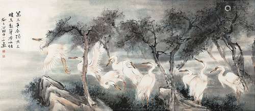 柳子谷(1901-1986) 白鹭