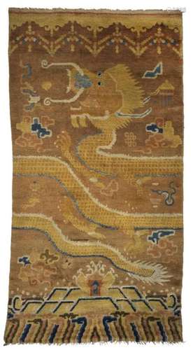 Tapis de colonne Ningxia Chine du nord. Dynastie …