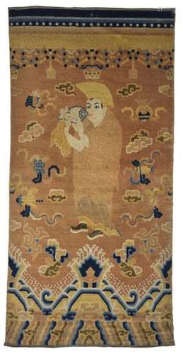 Tapis “bannière de temple” Ningxia Chine du nord.…