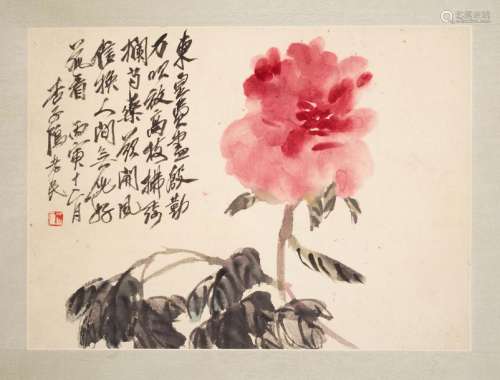 Qi Baishi (1863 1957) (attribué à) Pivoine (daté…