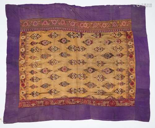 Chakla Inde, Gujarat ca 19° siècle 129 x 152 cm …