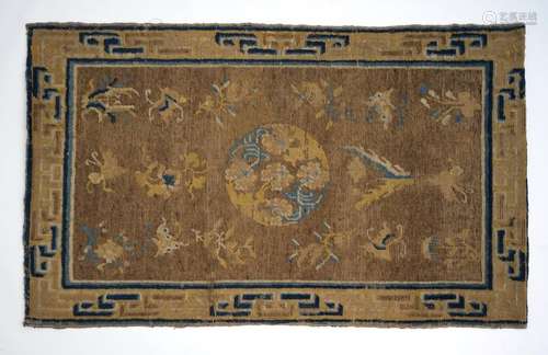 Tapis Ningxia Chine du nord. Dynastie Qing, ca 19…