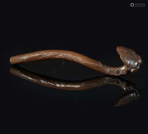 Sceptre Nyoi Japon. Ca 19° siècle Bois. L. 31 cm…