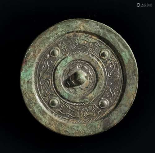 Miroir circulaire Chine. Dynastie des Han occiden…