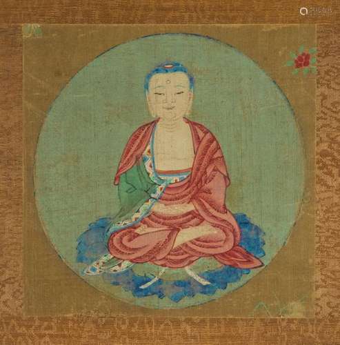 Buddha Chine ca 18° 19° siècles Encre et pigment…