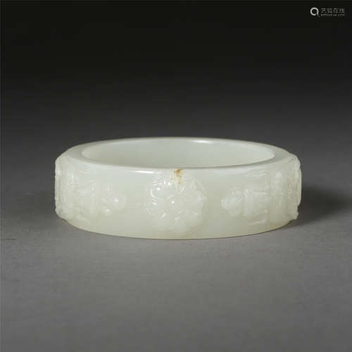 ANCIENT CHINESE HETIAN JADE BRACELET