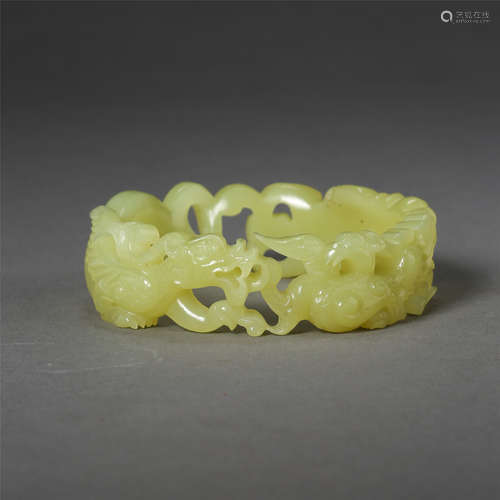 ANCIENT CHINESE HETIAN TOPAZ BRACELET