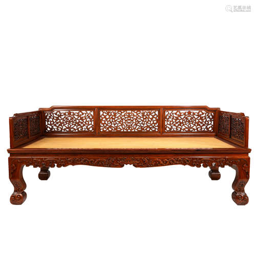 ANCIENT CHINESE HUANGHUALI ARHAT BED