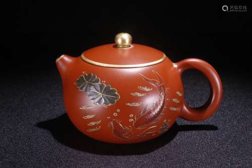 A Chinese Zisha Teapot