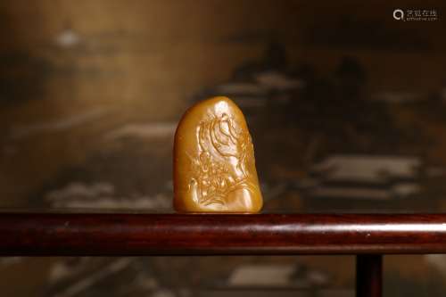 A Chinese Tianhuang Stone Seal Of Figure