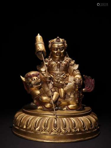 A Chinese Gilt Bronze Buddha