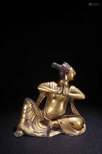 A Chinese Gilt Bronze Buddha