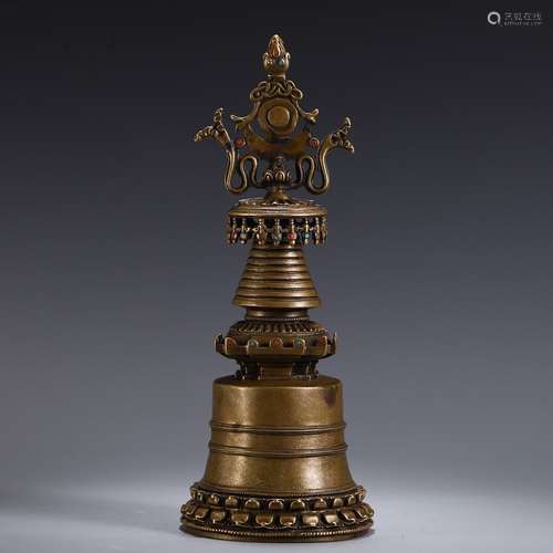 A Chinese Bronze Pagoda