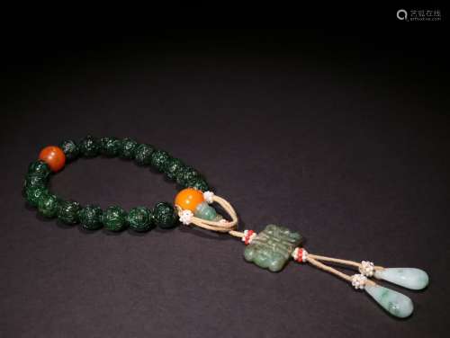 A Chinese Jadeite Bracelet