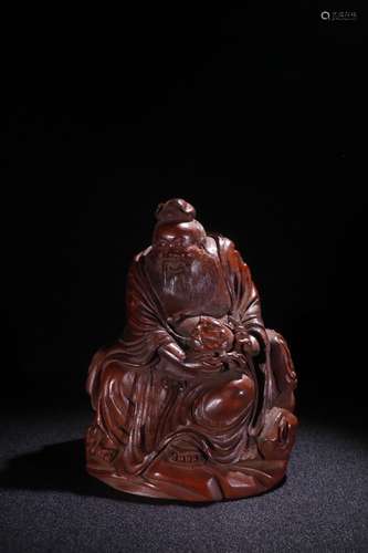 A Chinese Bamboo Censer Ornament Of Story Carving