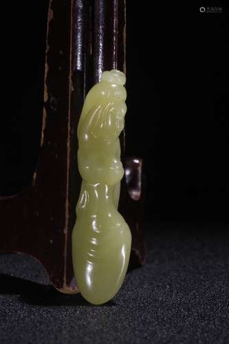 A Chinese Hetian Jade Ornament Of Figure