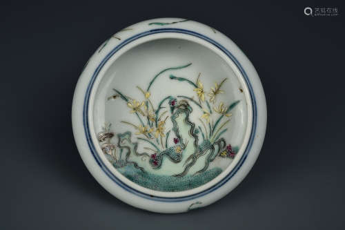 A FAMILLE ROSE WASHER QING DYNASTY